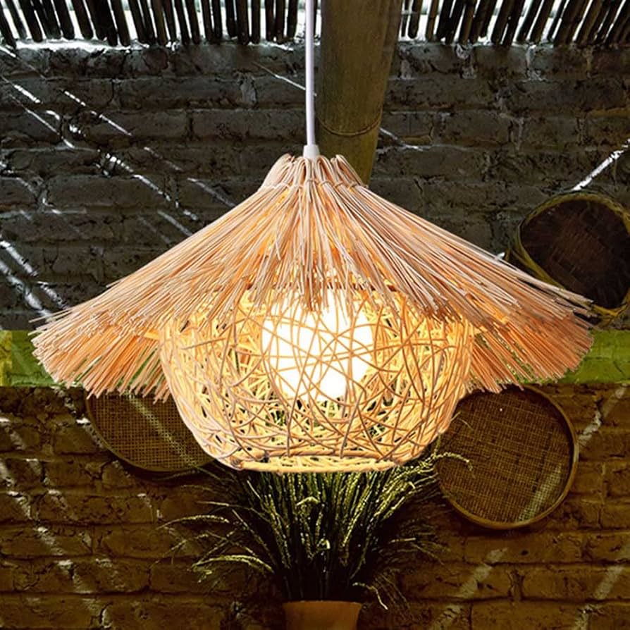 plafondlamp riet